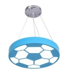 Luminária pendente criativa moderna para decoração de futebol