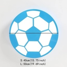 Luminária pendente criativa moderna para decoração de futebol