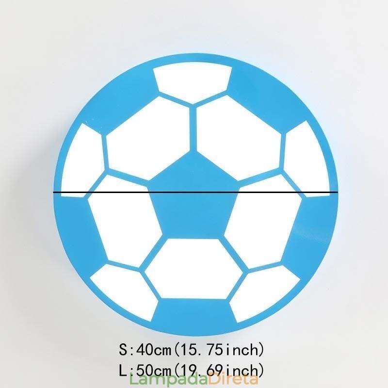 Luminária pendente criativa moderna para decoração de futebol