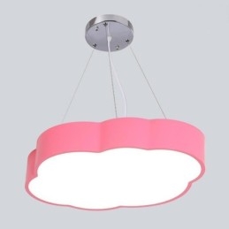 Luminária pendente moderna e simples, luminária de nuvem, desenho animado criativo, iluminação, luz
