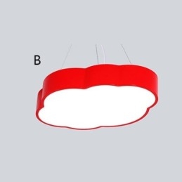 Luminária pendente moderna e simples, luminária de nuvem, desenho animado criativo, iluminação, luz