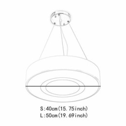 Luminária pendente moderna e exclusiva, luminária redonda, iluminação simples e quente