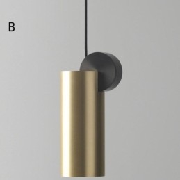 Luminária pendente moderna nórdica de acrílico, luminária geométrica de iluminação