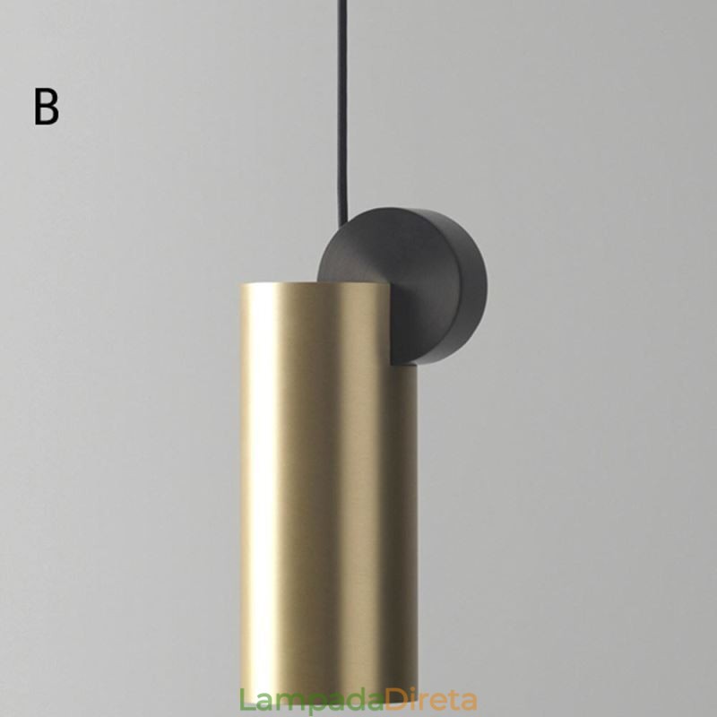Luminária pendente moderna nórdica de acrílico, luminária geométrica de iluminação