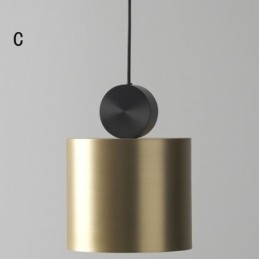 Luminária pendente moderna nórdica de acrílico, luminária geométrica de iluminação