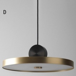 Luminária pendente moderna nórdica de acrílico, luminária geométrica de iluminação