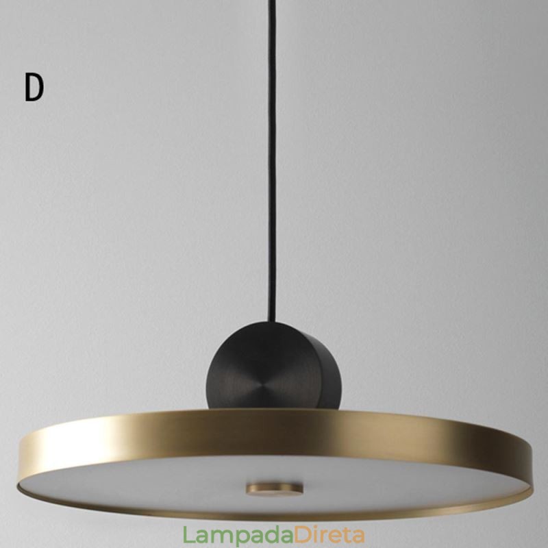 Luminária pendente moderna nórdica de acrílico, luminária geométrica de iluminação