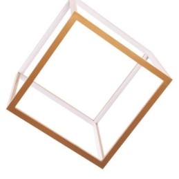 Luminária pendente pós-moderna geométrica dourada
