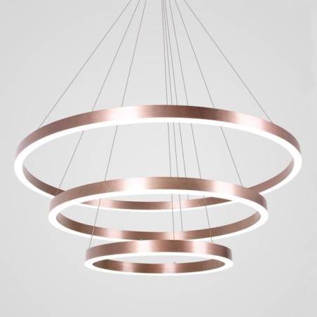 Luminária pendente desenho artesanato 3 anéis lâmpada 80+60+40cm Luminária pendente desenho artesanato 3 anéis lâmpada 80+60+40cm