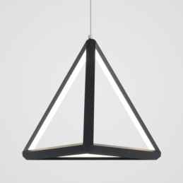 Luminária pendente pós-moderna, luz geométrica triangular, iluminação criativa de lâmpada