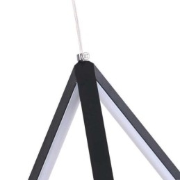 Luminária pendente pós-moderna, luz geométrica triangular, iluminação criativa de lâmpada