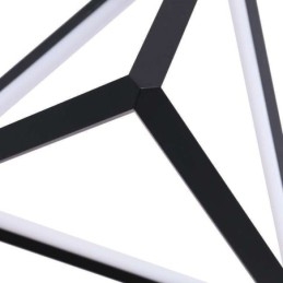 Luminária pendente pós-moderna, luz geométrica triangular, iluminação criativa de lâmpada