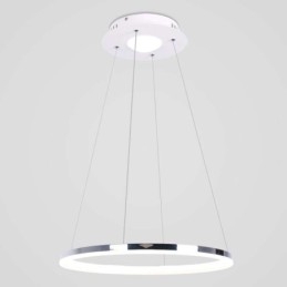 Luminária pendente moderna em acrílico circular 40cm