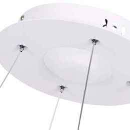 Luminária pendente moderna em acrílico circular 40cm