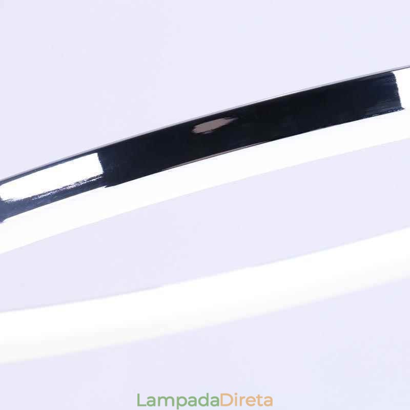 Luminária pendente moderna em acrílico circular 40cm