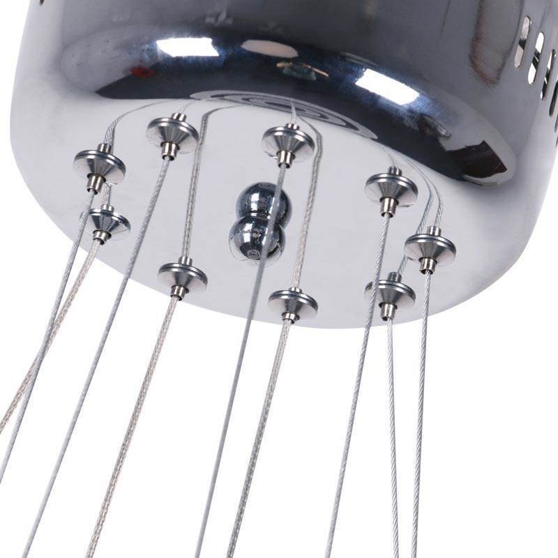 Luminária pendente moderna acrílica 3 anéis lâmpada 40+30+20cm