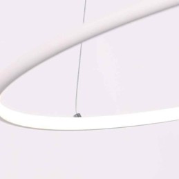 Luminária pendente moderna circular 60cm 80cm