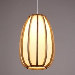 Luminária pendente de bambu Visual Comfort