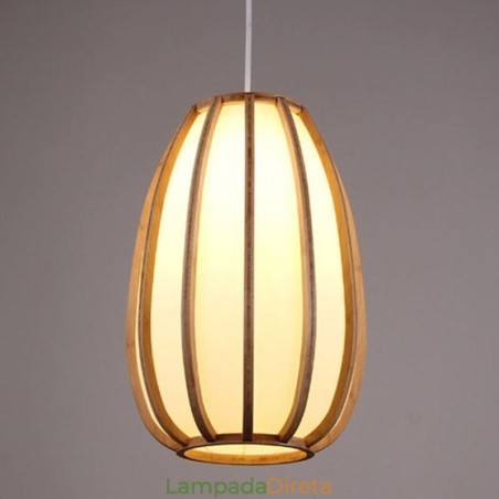 Luminária pendente de bambu Visual Comfort Luminária pendente de bambu Visual Comfort