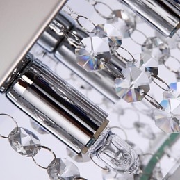 Luminária de teto moderna Crystal Living 5 luzes