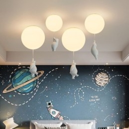Nordic Ballon Luz de teto Acrílico Pendente Luz Crianças Crianças