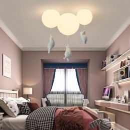 Nordic Ballon Luz de teto Acrílico Pendente Luz Crianças Crianças