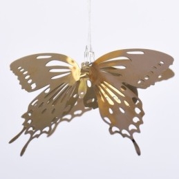 Luminária pendente nórdica Luminária pendente criativa de vidro borboleta