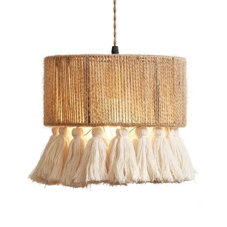 Luminária pendente de corda de cânhamo, decoração retrô, abajur de teto com borla Luminária pendente de corda de cânhamo, decoração retrô, abajur de teto com borla