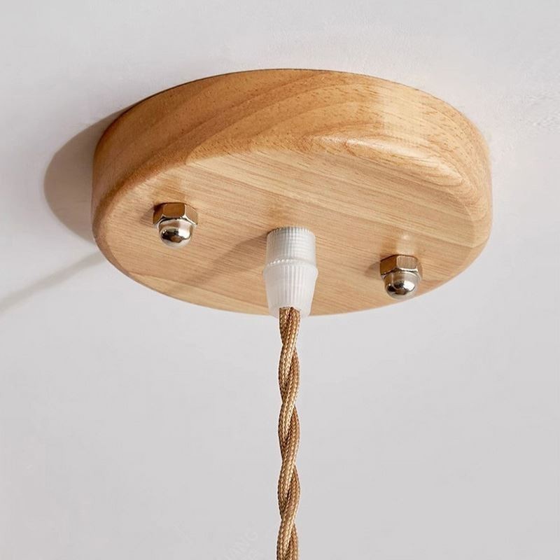 Luminária pendente de corda de cânhamo, decoração retrô, abajur de teto com borla