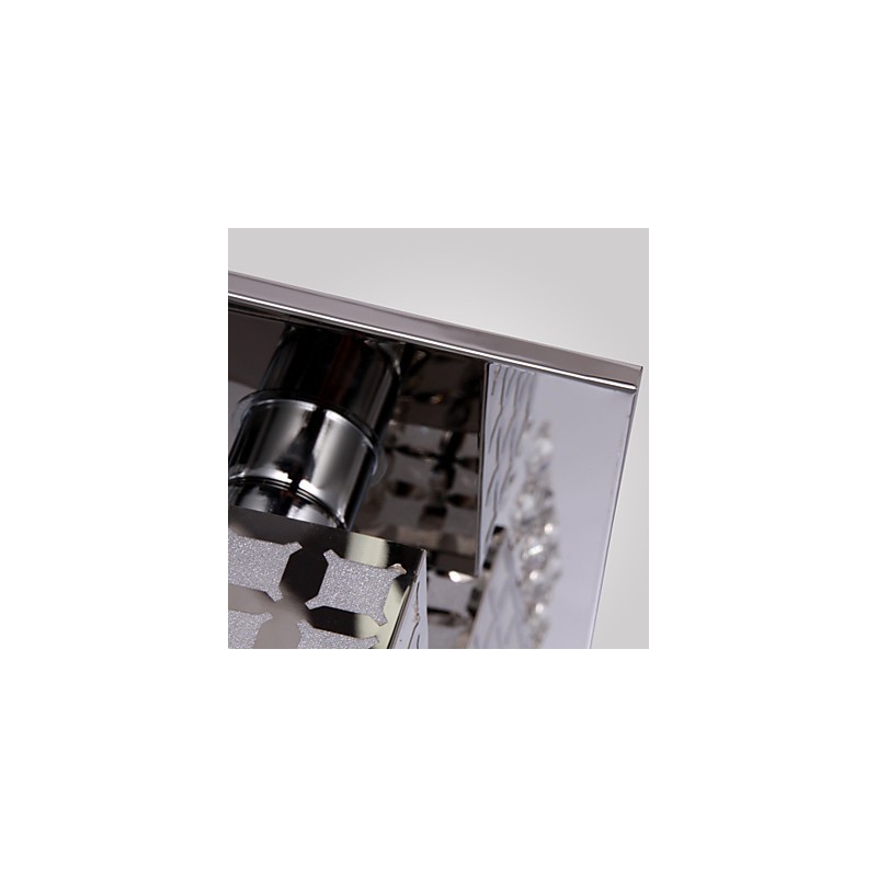 Lustre moderno de cristal inoxidável 4 luzes