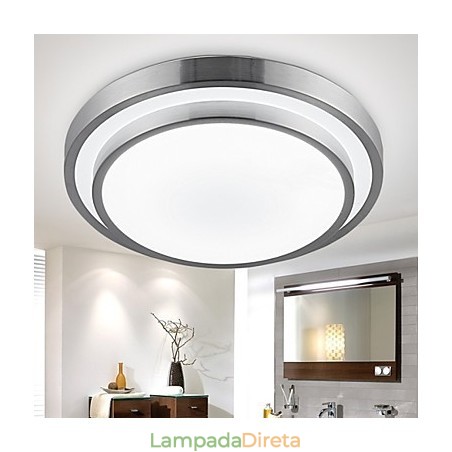 Luminárias embutidas redondas simples modernas diâmetro 35cm Luminárias embutidas redondas simples modernas diâmetro 35cm