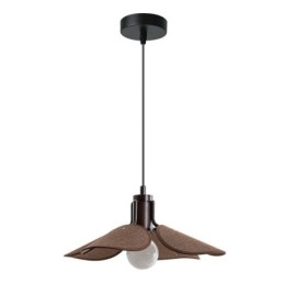 Luminária pendente nórdica estilo wabi sabi abajur de tecido luz de teto decorativa