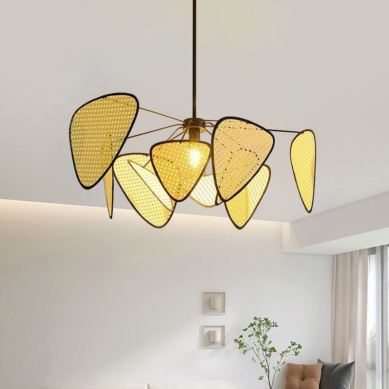 Luminária pendente natural simples feita à mão luminária de teto