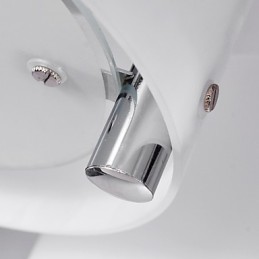 Lustre moderno contemporâneo de metal cromado com montagem embutida