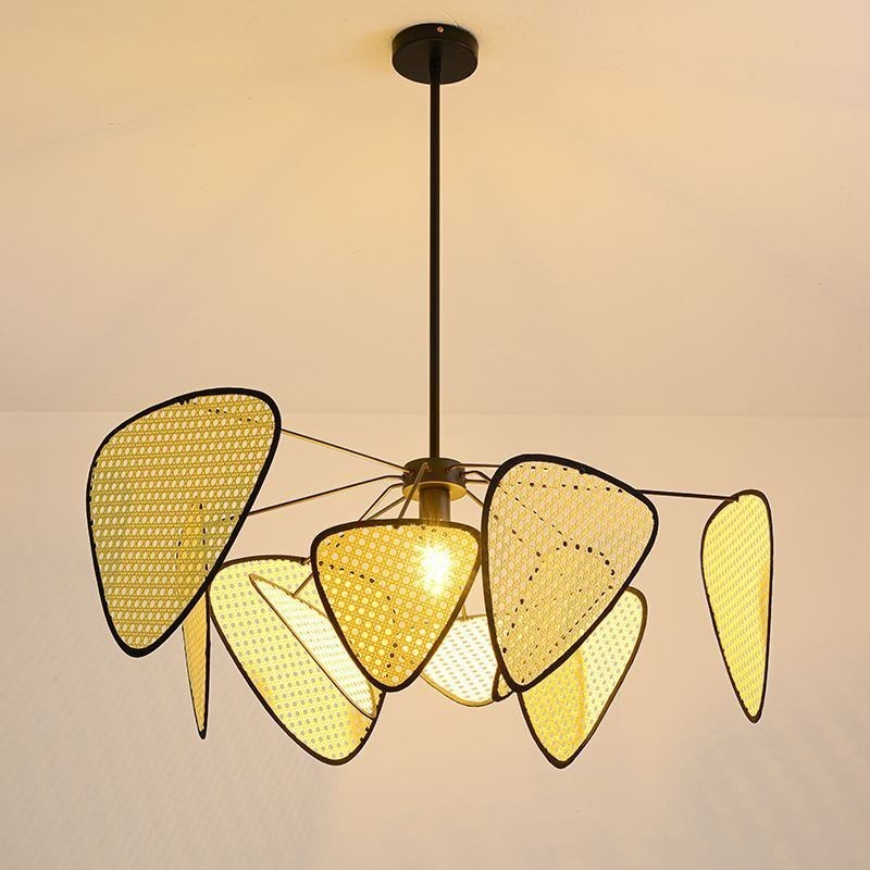 Luminária pendente natural simples feita à mão luminária de teto