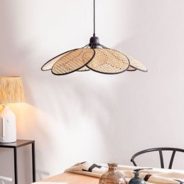 Luminária pendente natural simples feita à mão