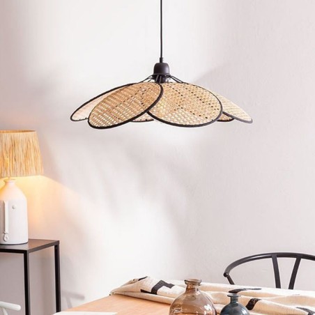 Luminária pendente natural simples feita à mão Luminária pendente natural simples feita à mão