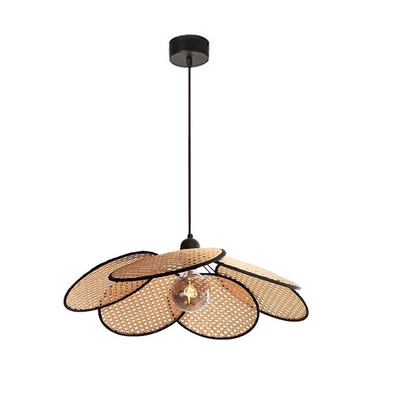 Luminária pendente natural simples feita à mão