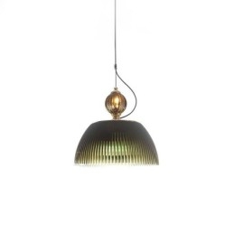 Saia plissada Vidro Pendente Luz Moderna Minimalista Ferro Forjado Pequena Luz de Teto