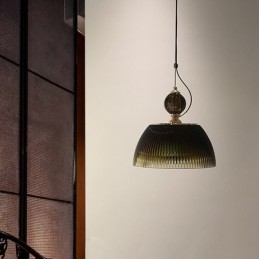 Saia plissada Vidro Pendente Luz Moderna Minimalista Ferro Forjado Pequena Luz de Teto