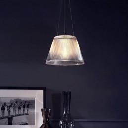 Luminária pendente de vidro moderna e simples, luminária de teto simples