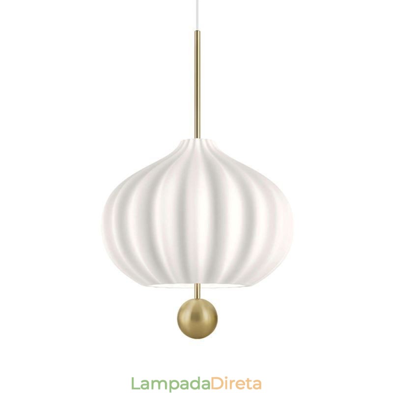 Luminária pendente moderna de vidro branco em formato de bola, luminária de teto minimalista