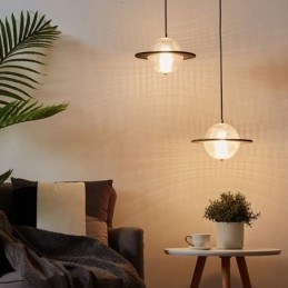 Luminária de teto em forma de pingente de vidro moderno