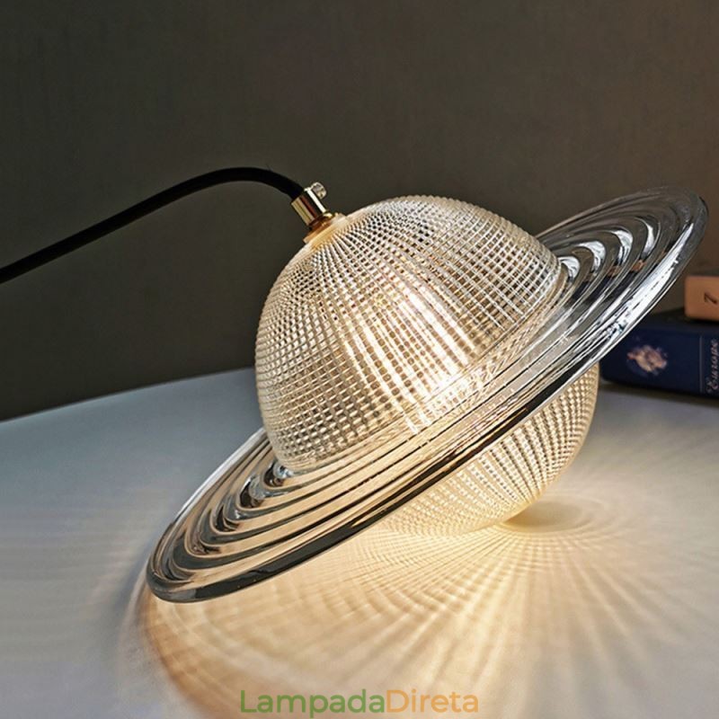 Luminária de teto em forma de pingente de vidro moderno