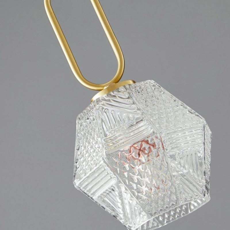 Luminária pendente moderna em vidro para iluminação doméstica Luminária pendente criativa