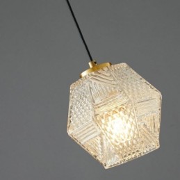 Luminária pendente moderna em vidro para iluminação doméstica Luminária pendente criativa