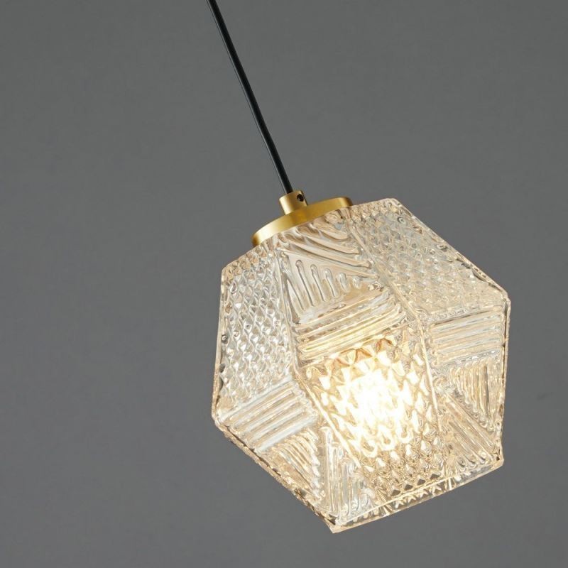 Luminária pendente moderna em vidro para iluminação doméstica Luminária pendente criativa