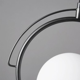 Luminária pendente de bola de vidro para decoração de casa