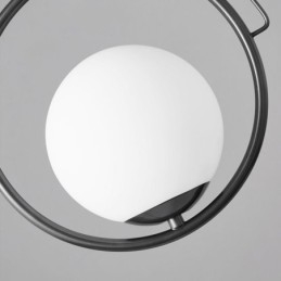 Luminária pendente de bola de vidro para decoração de casa