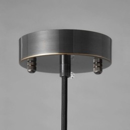 Luminária pendente de vidro moderna, iluminação pendente única com cúpula de vidro transparente